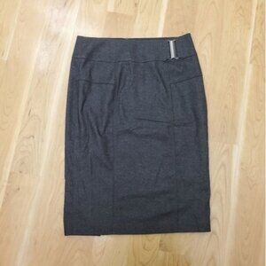STRENESSE Gabriele Strehle Pencil Skirt Virgin Wool blend  Belted EUC